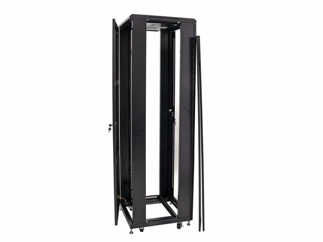 ROADINGER SSC-28 Steel Cabinet med glassdør 28U