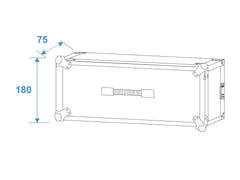 ROADINGER Effect Rack CO DD, 3U, 24cm dyp, svart
