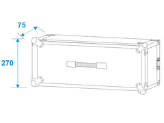 ROADINGER Effect Rack CO DD, 5U, 24cm dypt, svart
