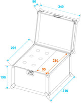 Microphone Flightcase Road 6 (svart)