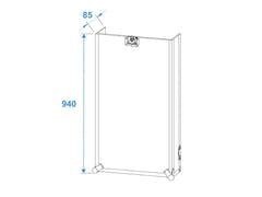 Roadinger Combo Case Pro 17U m. Hjul