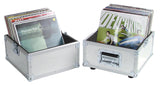 ROADINGER Record Case PRO ALU 50/50,  plain, 100LPs