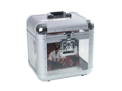ROADINGER Record Case ALU 75/25, avrundet, acryl