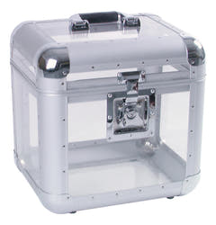 ROADINGER Record Case ALU 75/25, avrundet, acryl