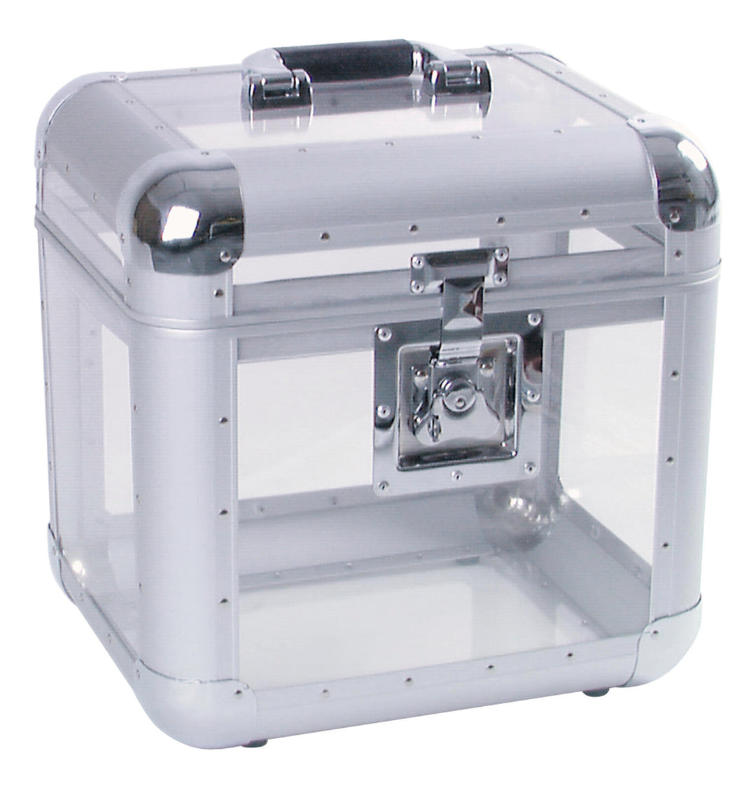 ROADINGER Record Case ALU 75/25, avrundet, acryl