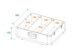 ROADINGER CD-etui ALU polert for 100 CDer