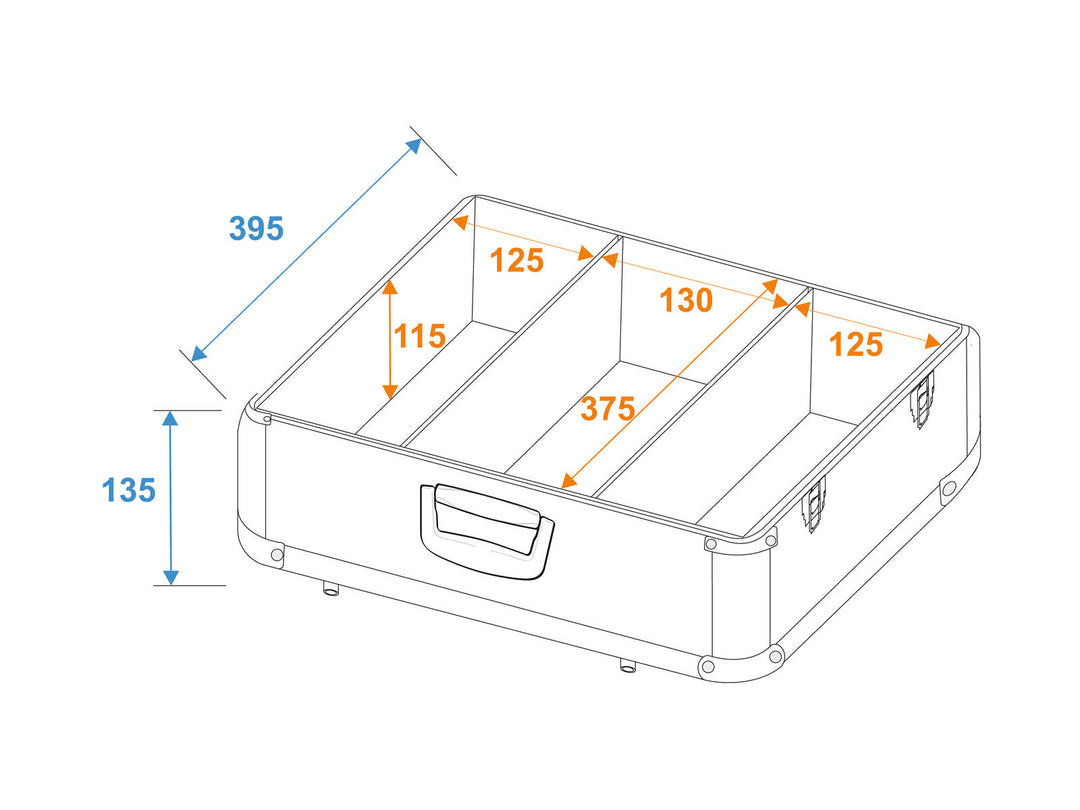 ROADINGER CD-etui ALU polert for 100 CDer