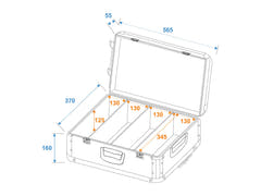 ROADINGER CD-etui Black 120 CD-er med trillevogn