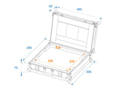 ROADINGER laptopkoffert LC-13 maks. 325x230x30mm
