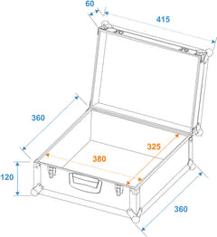 ROADINGER Universal Case FOAM, svart, GR-3 svart