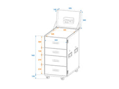 ROADINGER WDS-1 Universal skuffekoffert med hjul