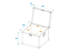 ROADINGER universalt transportkoffert 40x40x30cm