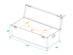 ROADINGER universell transportkoffert 100x40x30cm