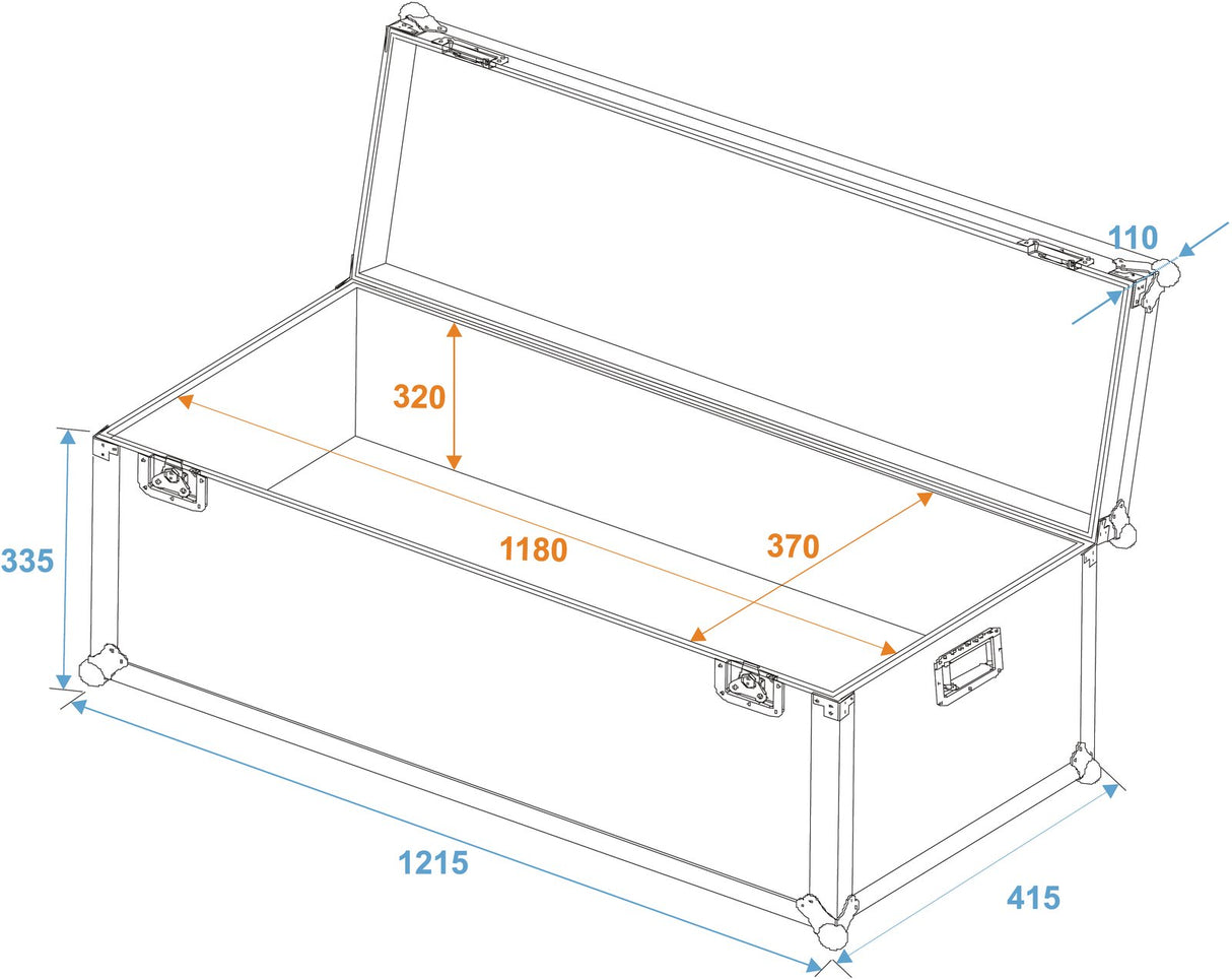 Eurolite Transport Flightcase (121,5 x 41,5 x 45,5 cm)