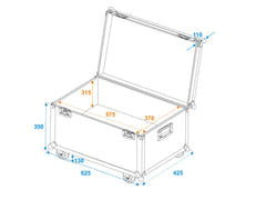 ROADINGER universal transportkoffert 60x40cm med hjul