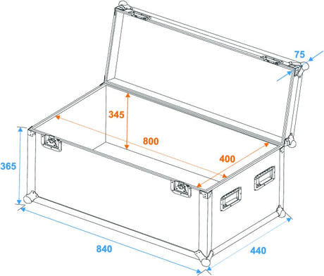 Eurolite Flightcase Pro (80 x 40 x 40 cm)