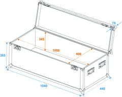 Eurolite Flightcase Pro (100 x 40 x 40 cm)