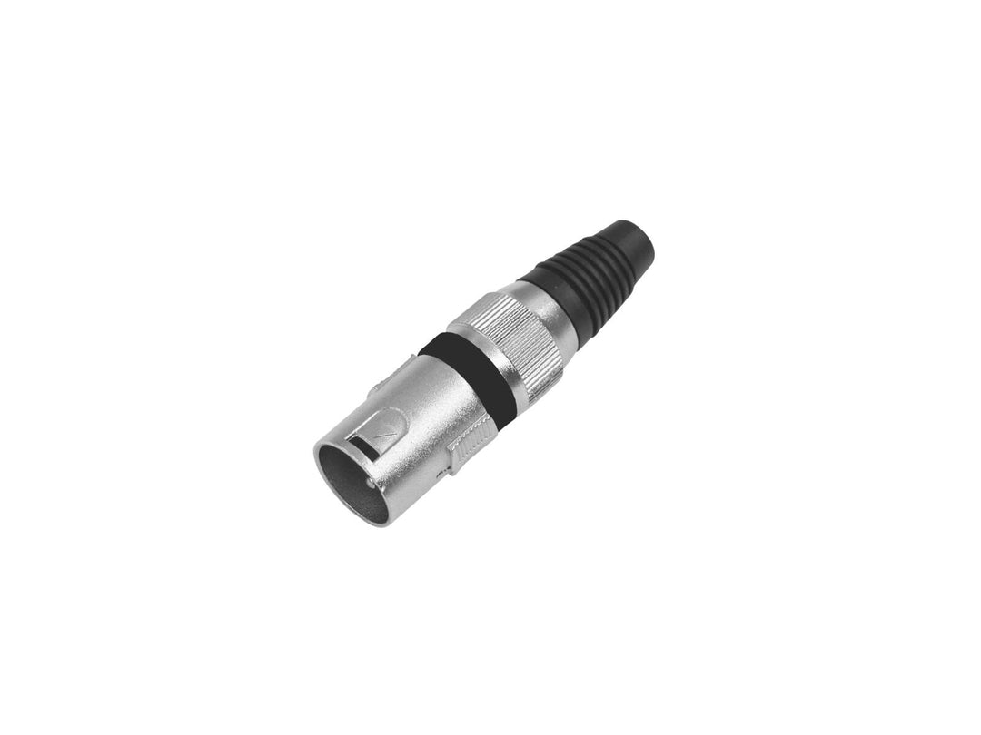 OMNITRONIC XLR-plugg 3-pins bk 10x