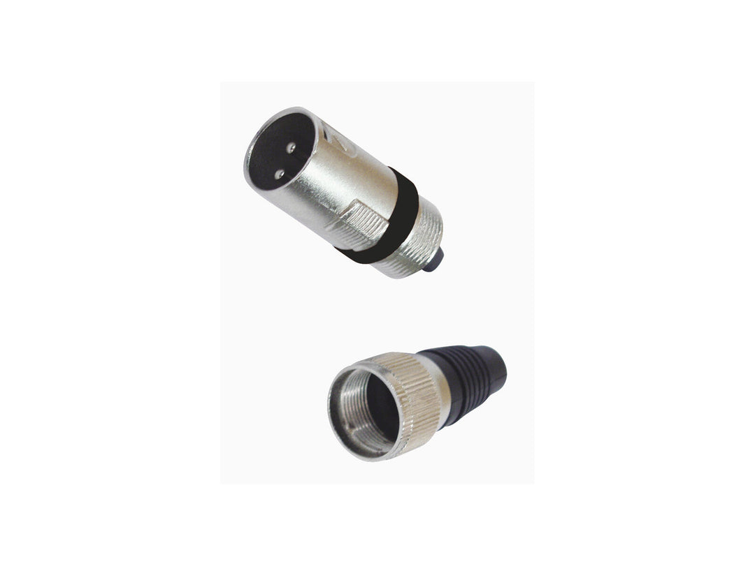 OMNITRONIC XLR-plugg 3-pins bk 10x