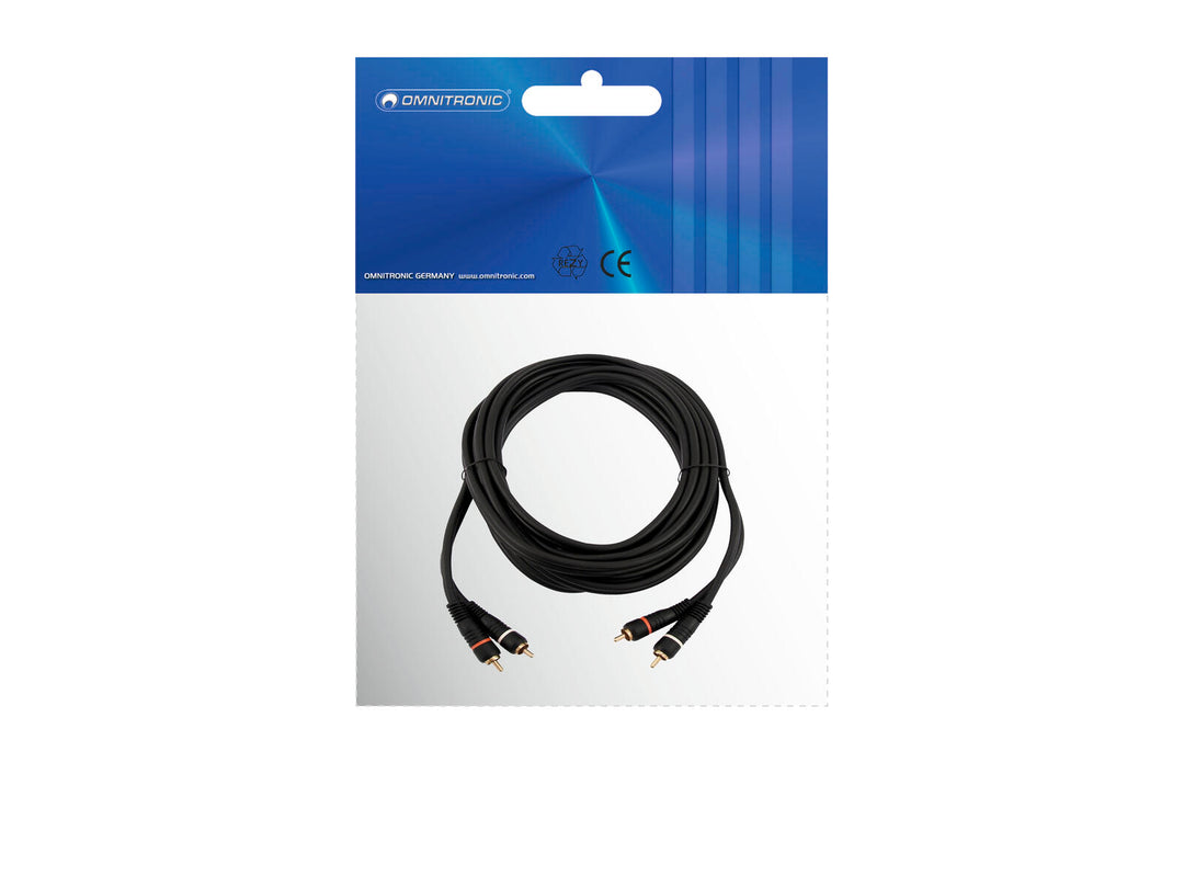 OMNITRONIC RCA Cable 2x2 10m