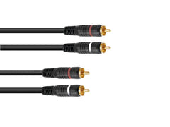 OMNITRONIC RCA-kabel 2x2 15m