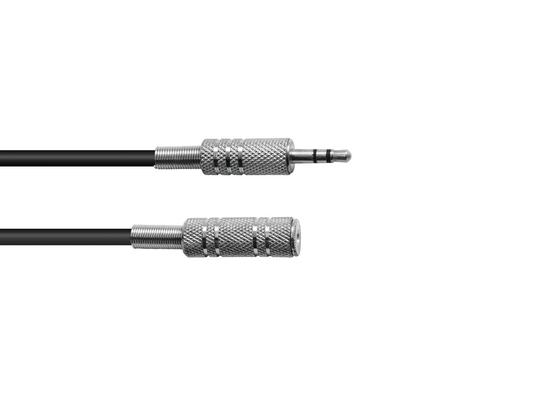 Jack-kabel 3,5 mm minijack stereo hann til 3,5 mm minijack stereo hunn - 3 meter