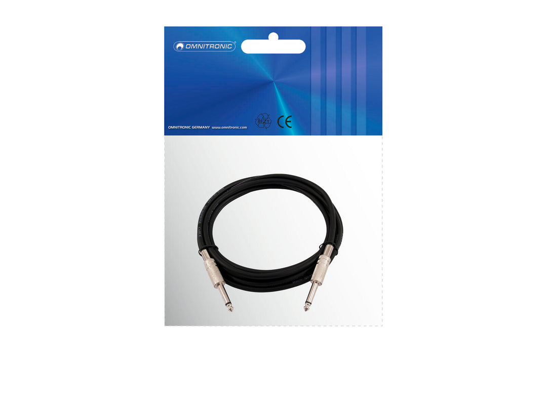 OMNITRONIC Jackkabel 6.3 mono 6m bk