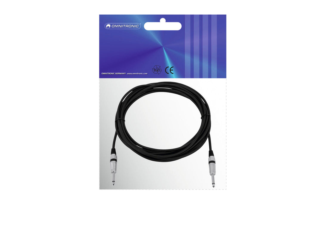 OMNITRONIC Jackkabel 6,3 mono 6m bk ROAD