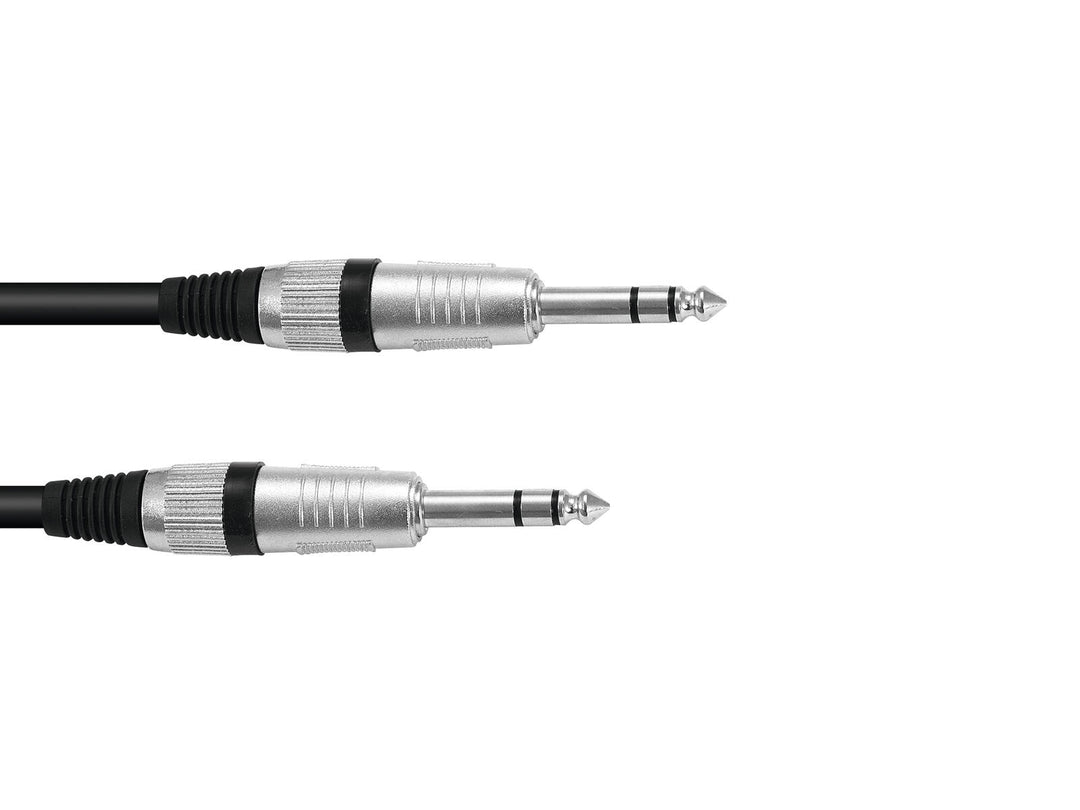 OMNITRONIC Jack-kabel 6.3 stereo 1m bk ROAD
