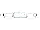OMNITRONIC Jack Cable 6.3 stereo 1m bk ROAD