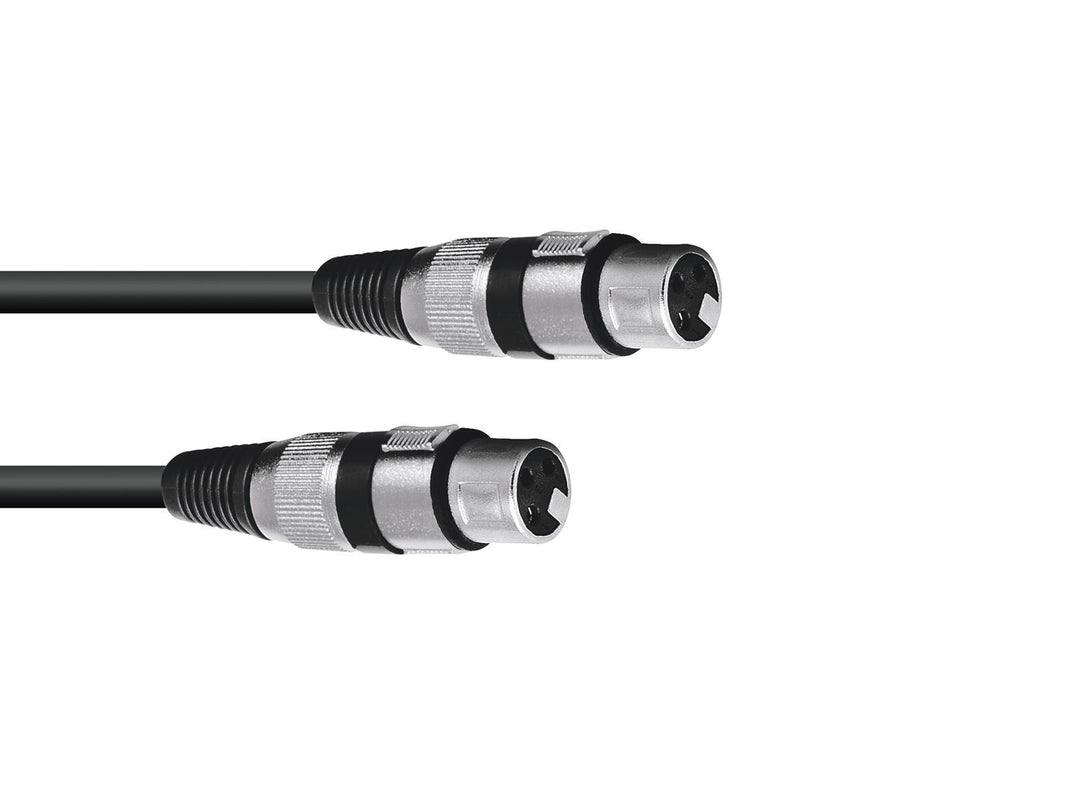 OMNITRONIC adapterkabel XLR(F)/XLR(F) 0,2 m bk