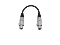 OMNITRONIC adapterkabel XLR(F)/XLR(F) 0,2 m bk