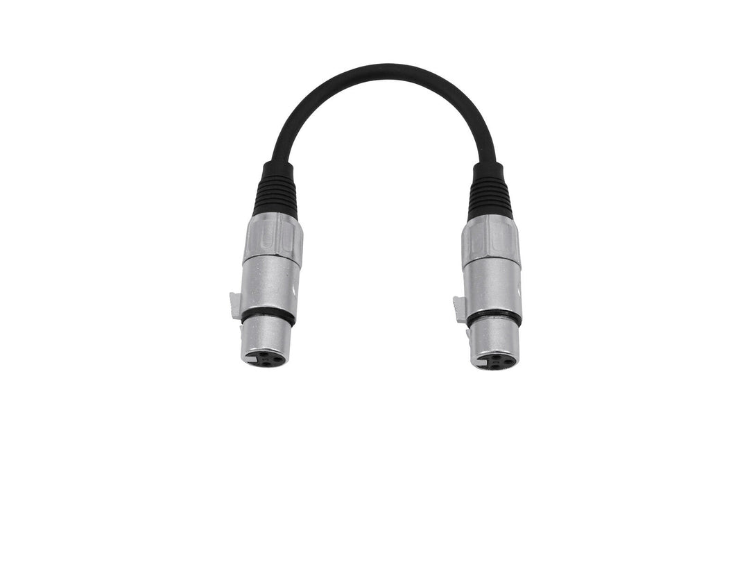 OMNITRONIC adapterkabel XLR(F)/XLR(F) 0,2 m bk