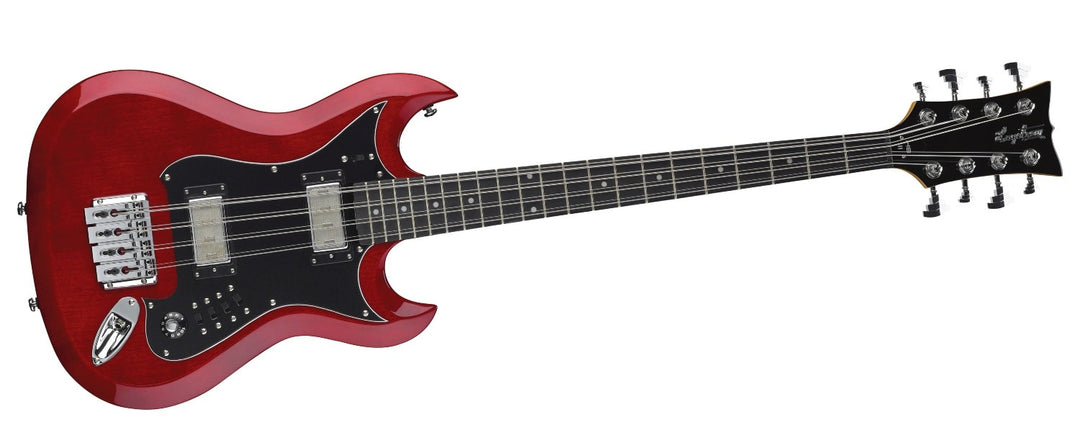 Hagstrom H8II 8-strengers Bass Vill Kirsebær Transparent