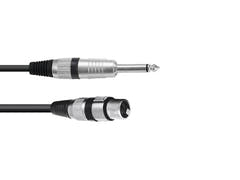 OMNITRONIC adapterkabel XLR(F)/Jack mono 2m bk