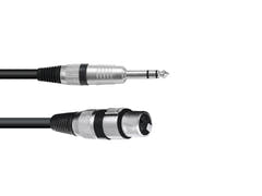OMNITRONIC adapterkabel XLR(F)/stereojack 0.9m bk