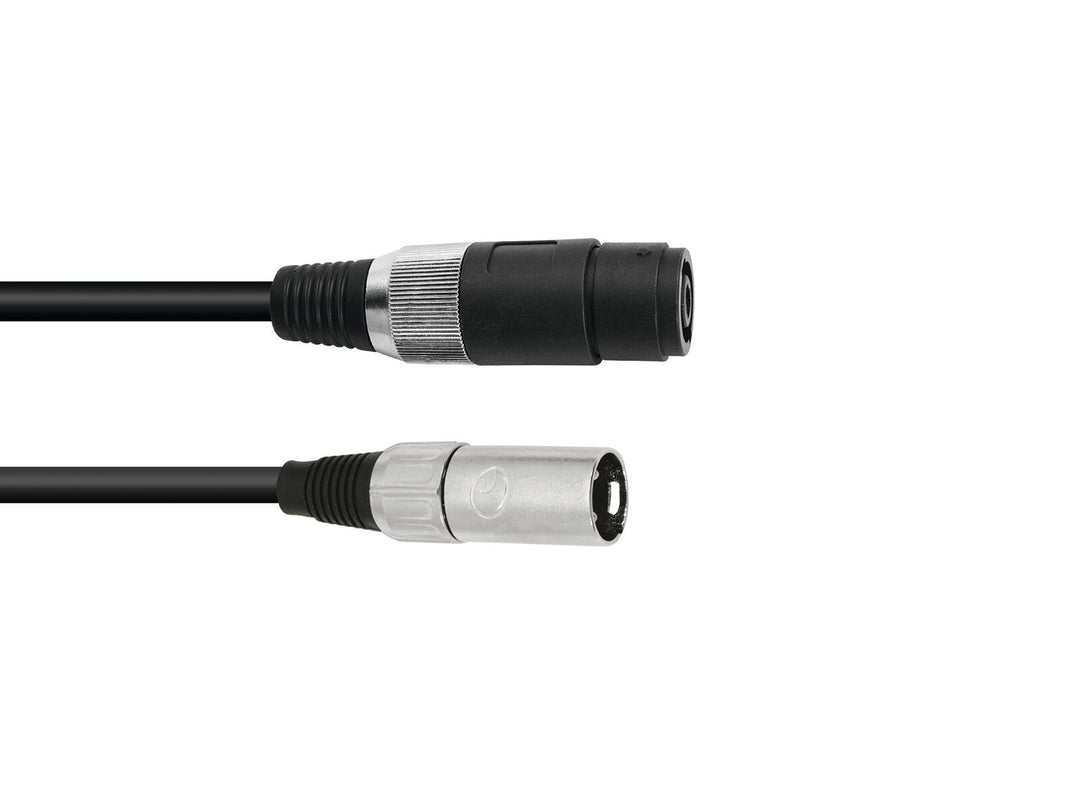 OMNITRONIC adapterkabel høyttaler(F)/XLR(M) 1m bk