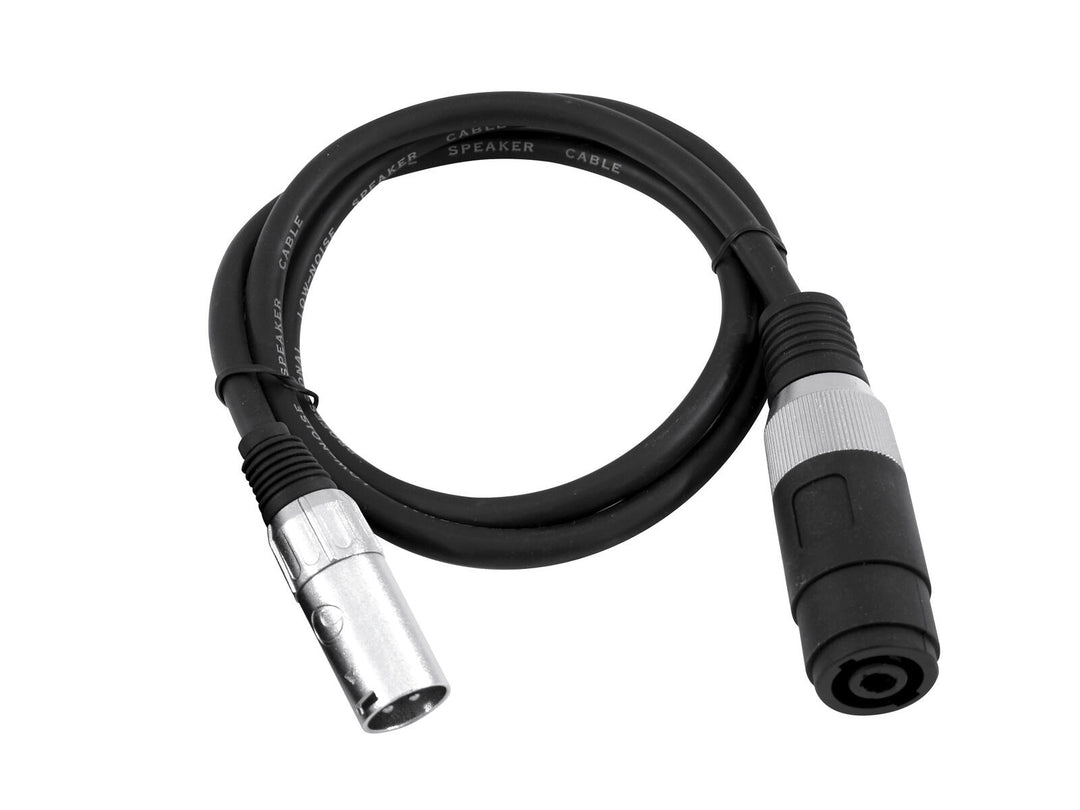 OMNITRONIC adapterkabel høyttaler(F)/XLR(M) 1m bk