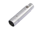 Adapter lydkontakt 3-pins XLR hann til 5-pins XLR hunn