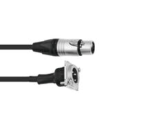 PSSO patchkabel XLR(F)/XLR(M) S 1m bk
