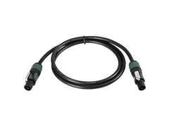 PSSO høyttalerkabel Speakon 4x2.5 0.5m bk