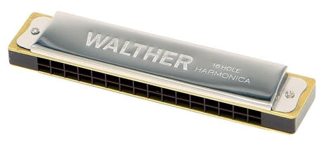 Walther tremolomunnspill i C-dur, 32 toner, i pappeske