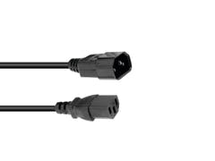 OMNITRONIC IEC-forlengelseskabel 3x0.75 1m bk