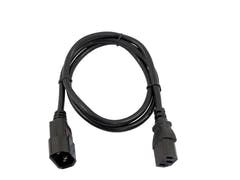 OMNITRONIC IEC-forlengelseskabel 3x0.75 1m bk