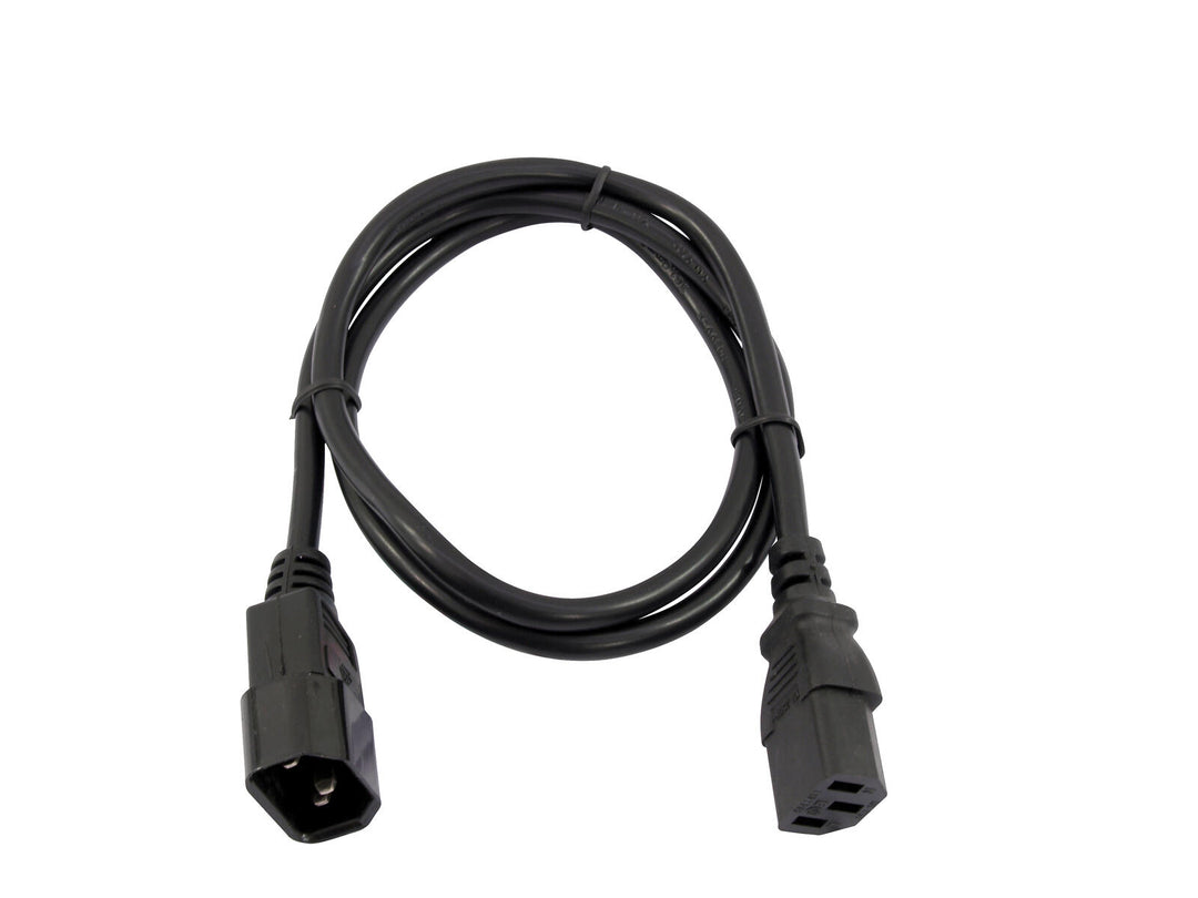 OMNITRONIC IEC-forlengelseskabel 3x0.75 1m bk