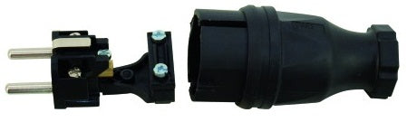 Schuko Male Plug Pro Impact Resistant (PCE)
