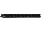 Eurolite R-19-8 1U Rack Power Distribution (Schuko)