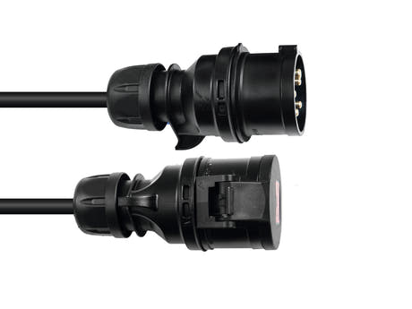 PSSO CEE Forlengelse 16A 5x2.5 25m Black Edition