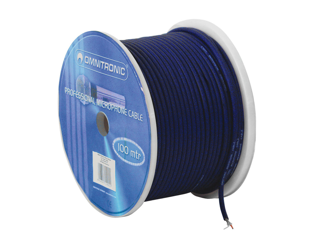 OMNITRONIC mikrofonkabel 2x0.22 100m bu