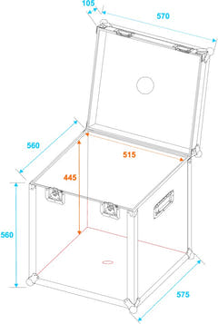 Roadinger Flightcase for Disco Ball (50 cm)